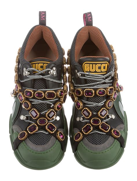 cheap gucci flashtrek sneakers|gucci jeweled sneakers price.